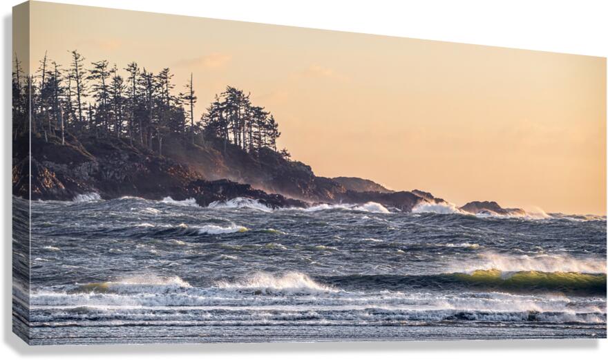 Wild untameable ocean with rugged coastline - dramatic coastal photography