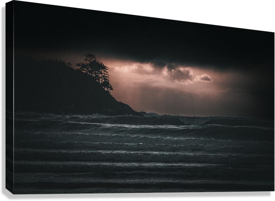 Dramatic light breaking through storm clouds - atmospheric sky photography